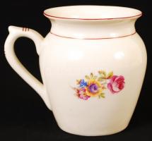 2 db Hollóházi bögre és egy kiöntő, m:11 cm, m:10 cm