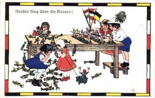 Grosser Sieg über die Russen! Unsere Kinder im Weltkriege, Military propaganda, B.W.K.W.VI/2. Nr. 30...