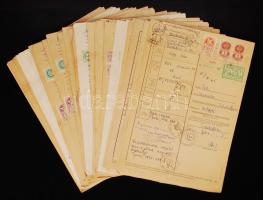 cca 1975 57 db marhalevél okmánybélyegekkel