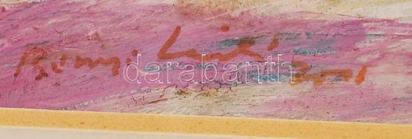 Bényi László (1909-2004): Szentendre. Olaj, papír, jelzett, üvegezett keretben, 29×39 cm