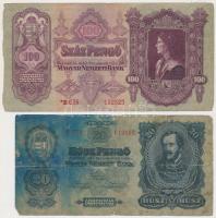 1930. 20P (3x) + 100P (2x) T:III,III- tintafoltos Adamo P11,P17,P17A