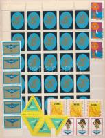 44 db (6 klf) IBUSZ levélzáró, összefüggésekkel berakólapon