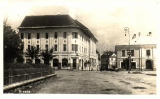 Breznóbánya, Jozef Kreis üzlete / shop, gasoline oil, hotel (EK)