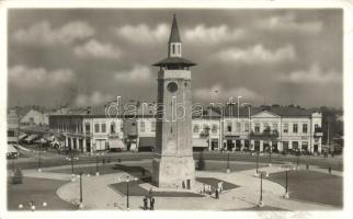 Giurgiu (Gyurgyevó),  Clock Tower, pharmacy, shops, photo