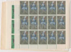 10 klf külföldi levélzáró ívben ill. ívdarabban