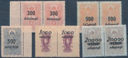 9 db adópengős illetékbélyeg