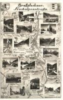 Grossglockner, Hochalpenstrasse, map