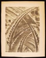 Ruzicskay György (1896-1993): Sorok. Algrafia, papír, jelzett az algrafián, 24×18 cm