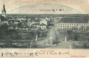 Belovár, Bjelovar; Trg Marije Terezije / square (b)