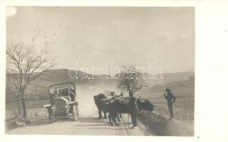 1916 Verschiedene Transportmittel; Originalphoto F. J. Marik / K.u.K. military, humour