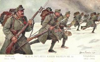 K.u.K. Inft. Regt. Kaiser Wilhelm Nr. 34. / Military WWI, K.u.K. infantry regiment s: Hans Larwin