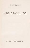 Kriza János: Erdélyi tájszótár. Bp., é.n., Az Erdélyi Helikon barátai. Kiadói halinakötésben, jó áll...