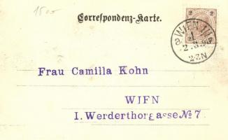 1898 Krieg im Frieden; A. Huber, Wien / K.u.K. military, field practice