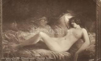 'Tiefer Schlaf' erotic art postcard (EK)