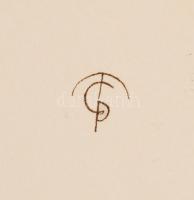 Molnár C. Pál (1894-1981): Úszómester, kis szériás ofszet-karton, 21x29 cm