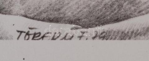 Töreky Ferenc: Aktok című ofszetnyomással készült 30x30cm-es képe szép állapotban