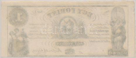 1852. 1Ft "Kossuth bankó" kitöltetlen "A" T:I,I-
Hungary 1852. 1 Forint "A&...