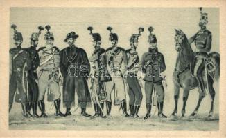 Hungarian soldiers, cavalry, Magyar hadseregképek, lovasság, 'Negyvennyolc' sorozat I.
