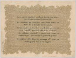 1848. 10Ft "Kossuth bankó" fordított hátlapi alapnyomat T:restaurált
Hungary 1848. 10 Fori...