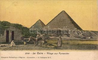 Cairo, village with pyramids