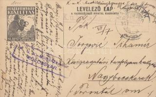 Trient, Menekülők visszatérése; Fladung Othmár főhadnagy / returning refugees