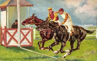 Versenyző zsokék, s: Donadini, Jockeys horse s: Donadini