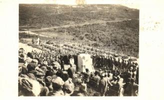 1920 Pervaya Rechka, Pervaja Rjécska; Gyászünnepély a temetőben / ceremony in the military cemetery, photo