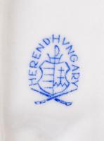 Herendi Viktória mintás tálka, kézzel festett, hibátlan, jelzett, 16x9 cm