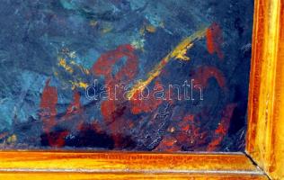 Patay László (1932-2002): Csendélet vázákkal. Olaj, farost, jelzett, keretben, 70×59 cm