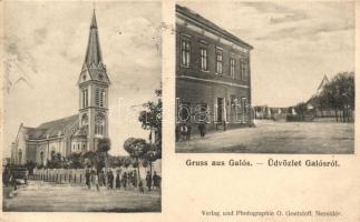 Galós, Gols; Templom, Kirche; Verlag und Phot. O. Goetzloff / church