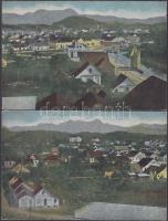 3 db RÉGI használatlan portugál városképes lap és egy parafa térkép lap / 3 old unused Portugese town-view postcards and a corkwooden map card