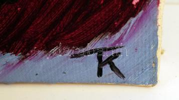 TM jelzéssel: Kompozíció. Olaj, vászon, 60×40 cm