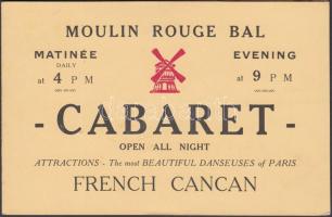 cca 1910 Moulin Rouge cabaret reklám