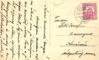 1930 Kisvárda, Tutkovits József építész tervezővállalati irodája, Tutkovics József saját kézírásával...