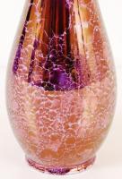 Hollóházi márványmintás váza, hibátlan, jelzett, m: 31 cm