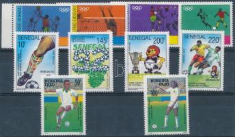 Guinea-Bissau, Szenegál, Burkína Faso Sport, Labdarúgás, Olimpia 3 klf sor, Guinea-Bissau, Senegal, Burkina Faso Football, Olympics 3 diff sets