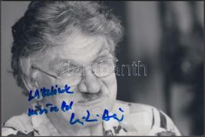 Ujlaki Dénes (1945-) Jászai Mari-díjas magyar színész aláírása az őt ábrázoló fotón