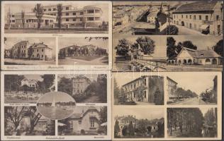 11 db RÉGI magyar városképes lap / 11 old Hungarian town-view postcards