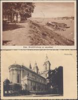 2 db RÉGI magyar városképes lap; Kalocsa, Paks / 2 old Hungarian town-view postcards; Kalocsa, Paks