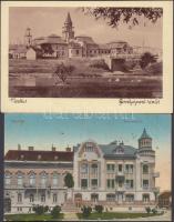 2 db RÉGI magyar városképes lap; Mezőtúr, Szolnok / 2 old Hungarian town-view postcards; Mezőtúr, Szolnok