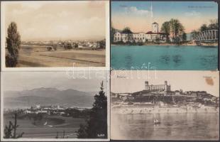 8 db RÉGI felvidéki és cseh városképes lap / 8 old Upper Hungarian and Czech town-view postcards
