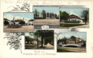 Királyhida, Brucker Lager, Verlag von J. Neugebauer; floral (small tear)