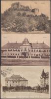 6 db RÉGI magyar és felvidéki városképes lap / 6 old Hungarian and Upper Hungarian town-view postcards