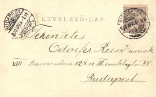 Kismarton, Eisenstadt; Utcakép, templom; Anton Pinter kiadása / street view, church