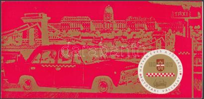 1973 Bp., A Hatvan éves a Fővárosi Autótaxi Vállalat kiállítására szóló meghívó