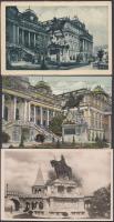 Budapest I. Királyi vár - 3 db régi képeslap / 3 old postcards