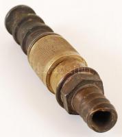 Régi típusú réz locsolófej, h: 14 cm