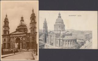 Budapest V. Bazilika - 5 db régi képeslap / 5 old postcards