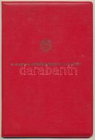 1979. "Bányász Szolgálati Érdemérem" ezüst fokozatának adományozó okirata + "Sztahanovista igazolvány"