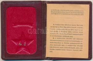 1979. "Bányász Szolgálati Érdemérem" ezüst fokozatának adományozó okirata + "Sztahano...